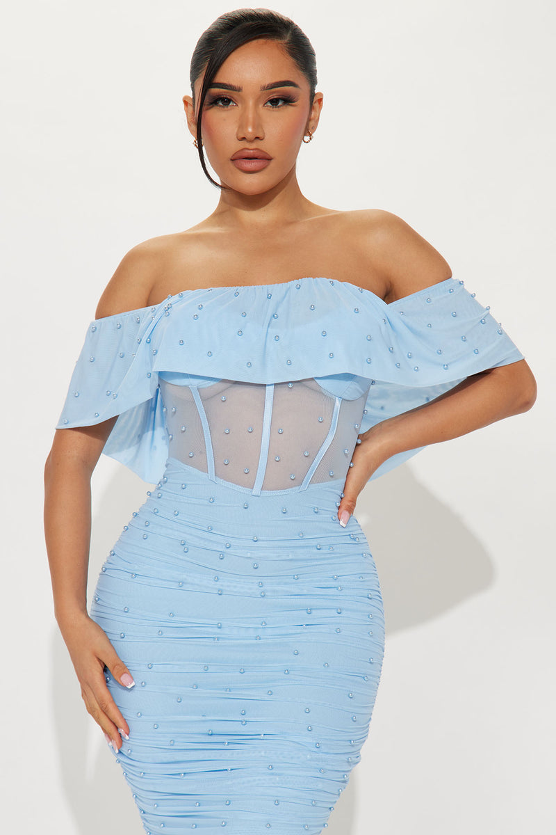 Baby blue dress fashion cheap nova