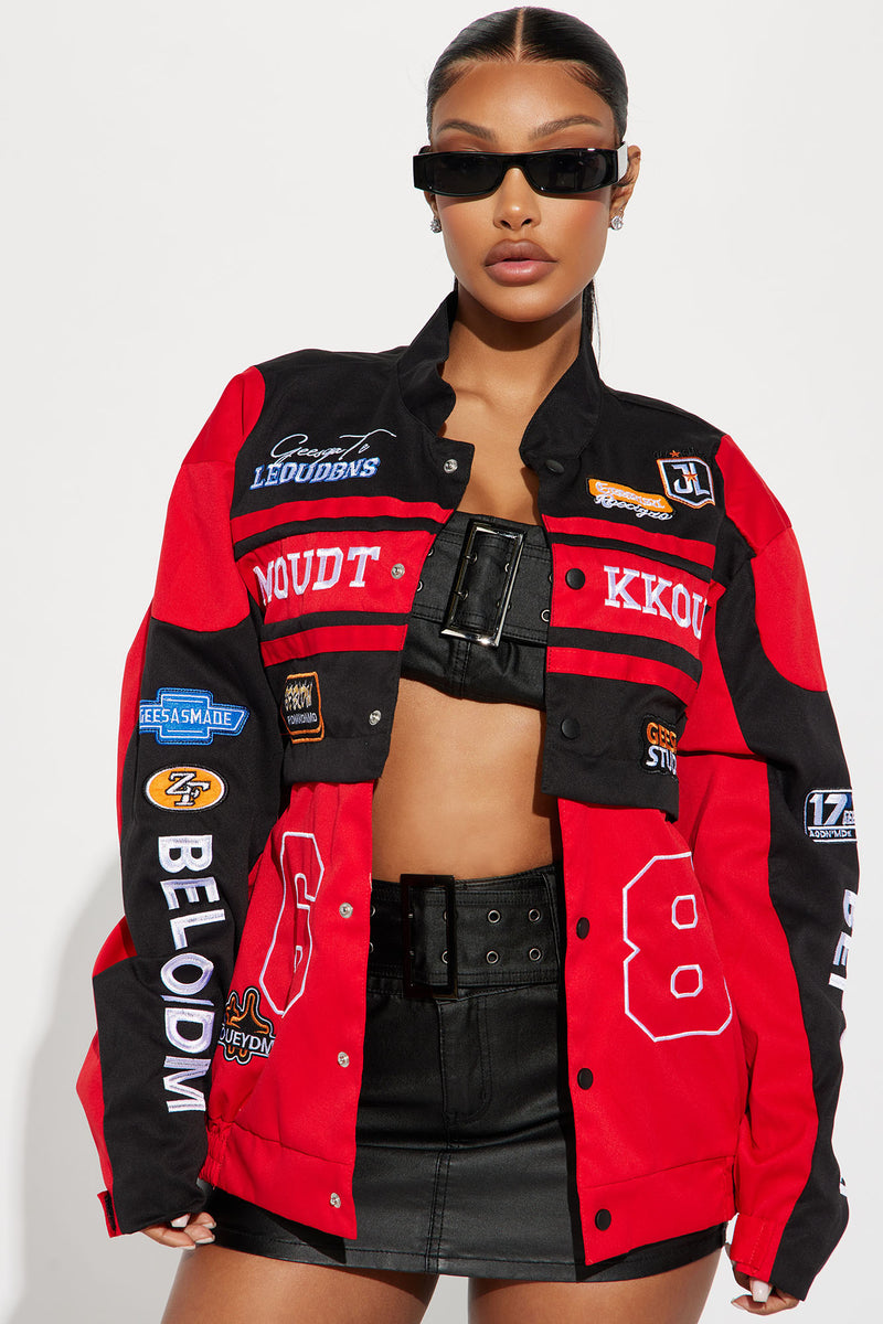 Fashion nova cheap red jacket