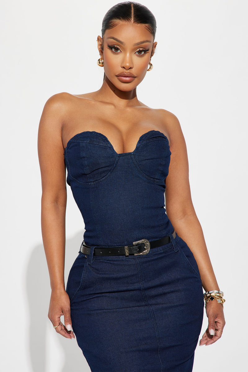 All In Denim Maxi Dress