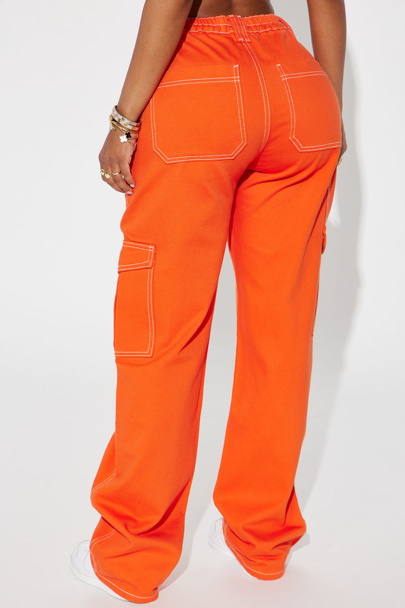 Give Me A Break Cargo Carpenter Jeans - Orange | Fashion Nova, Jeans |  Fashion Nova