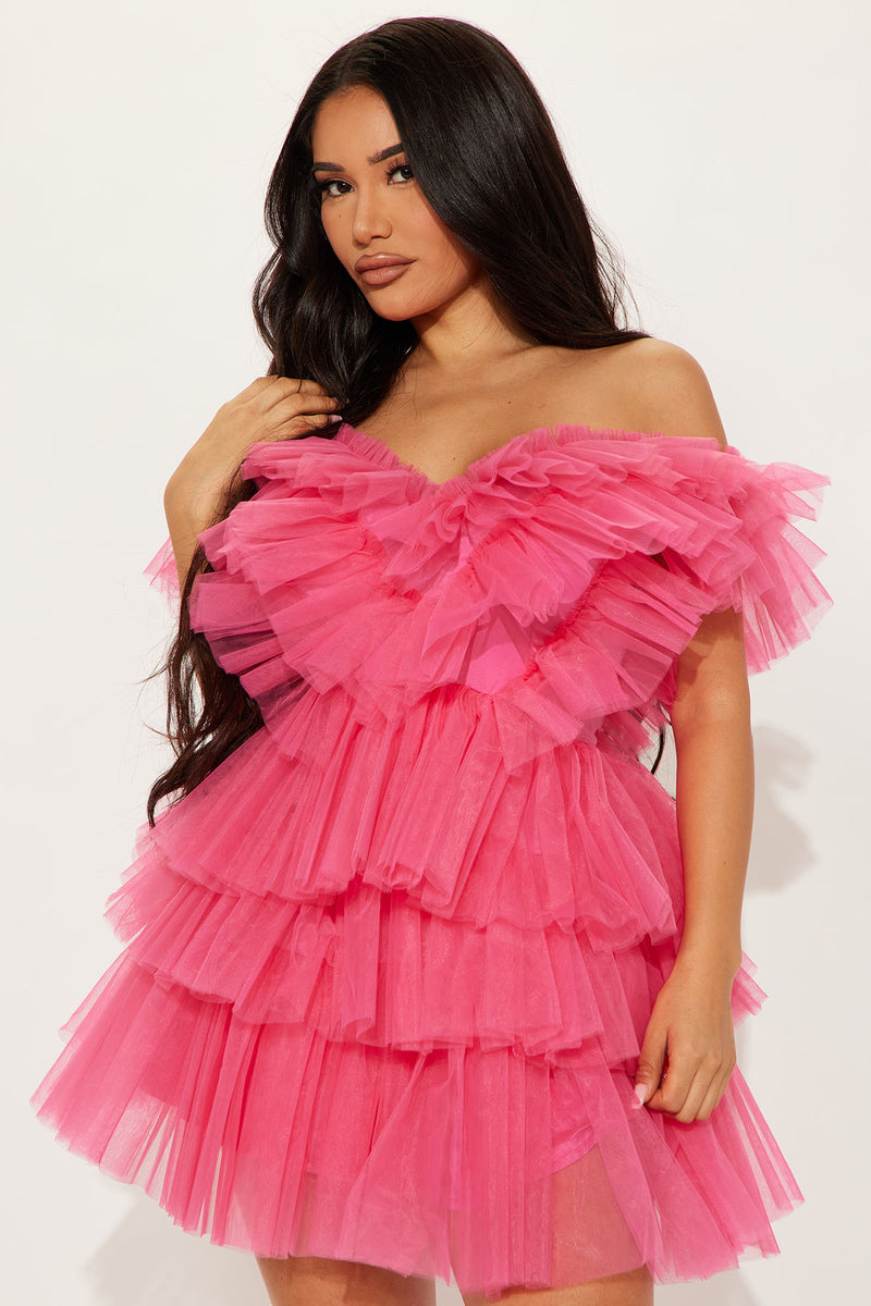 Cheri Tulle Mini Dress