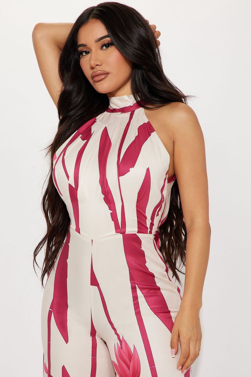 Striped jumpsuit hot sale fashion nova