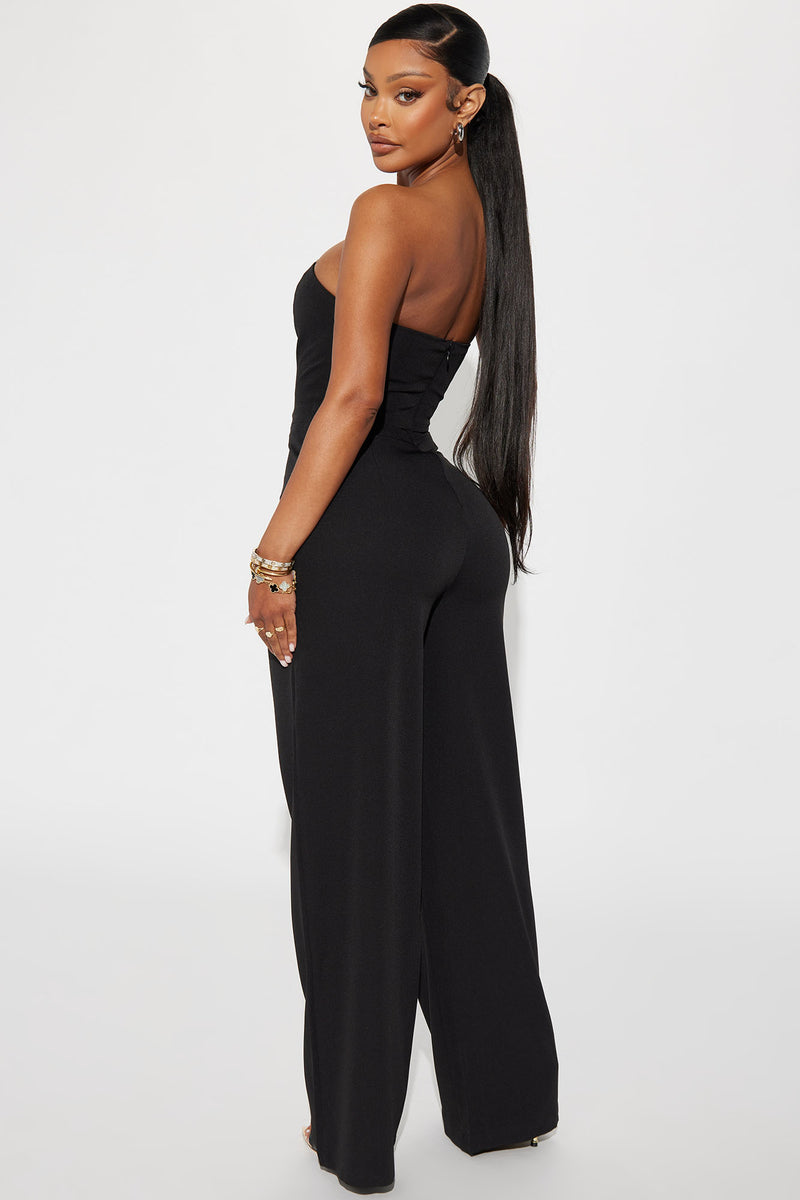 Fashion nova wide leg jumpsuit sale