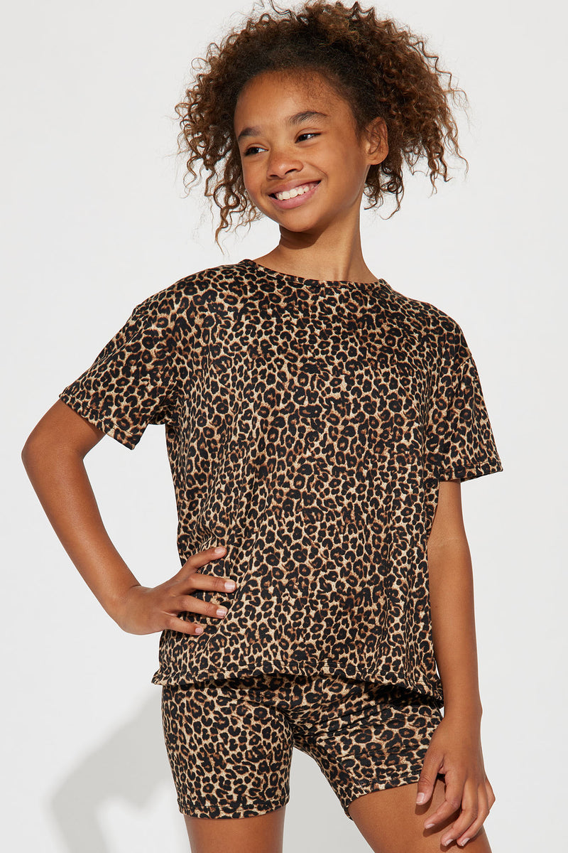 Mini Chelsea Short Set Leopard Fashion Nova Kids Sets