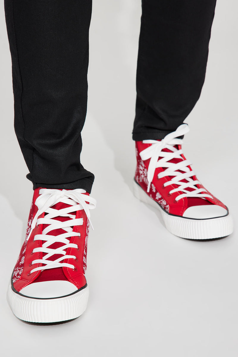 Red paisley shoes outlet