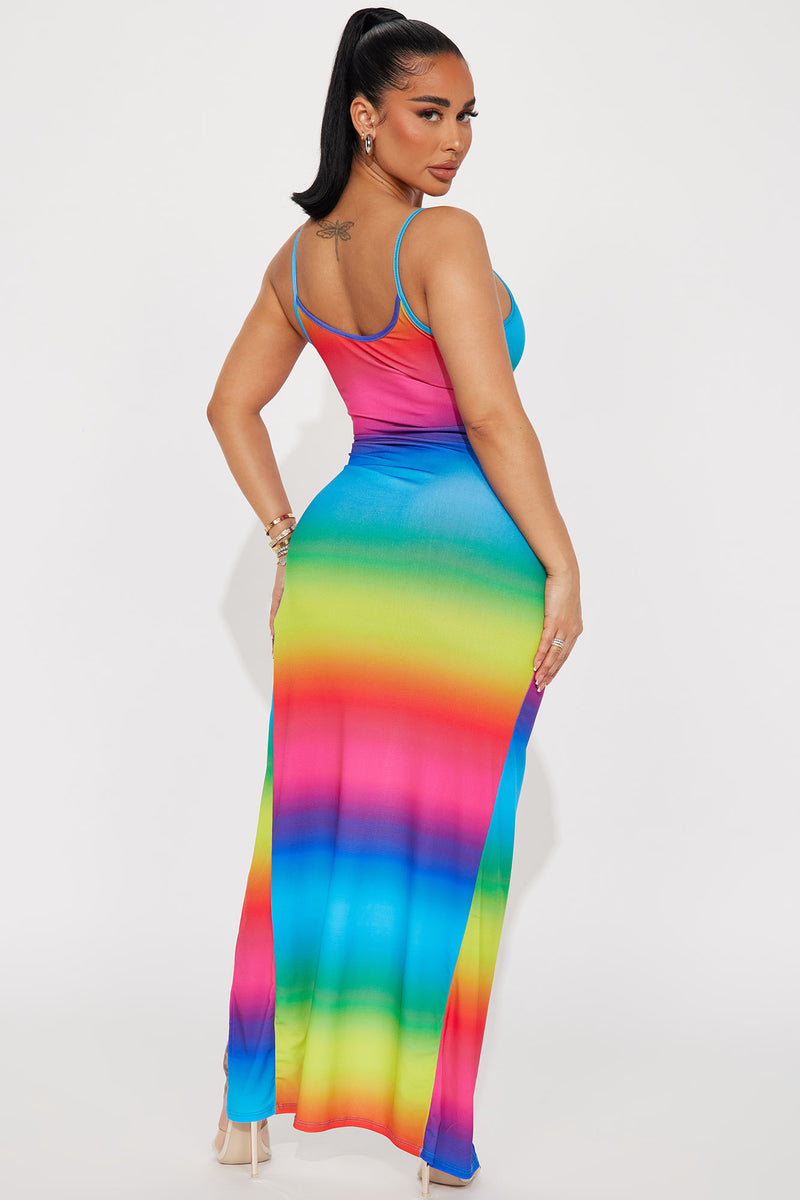 Rainbow dress new arrivals fashion nova