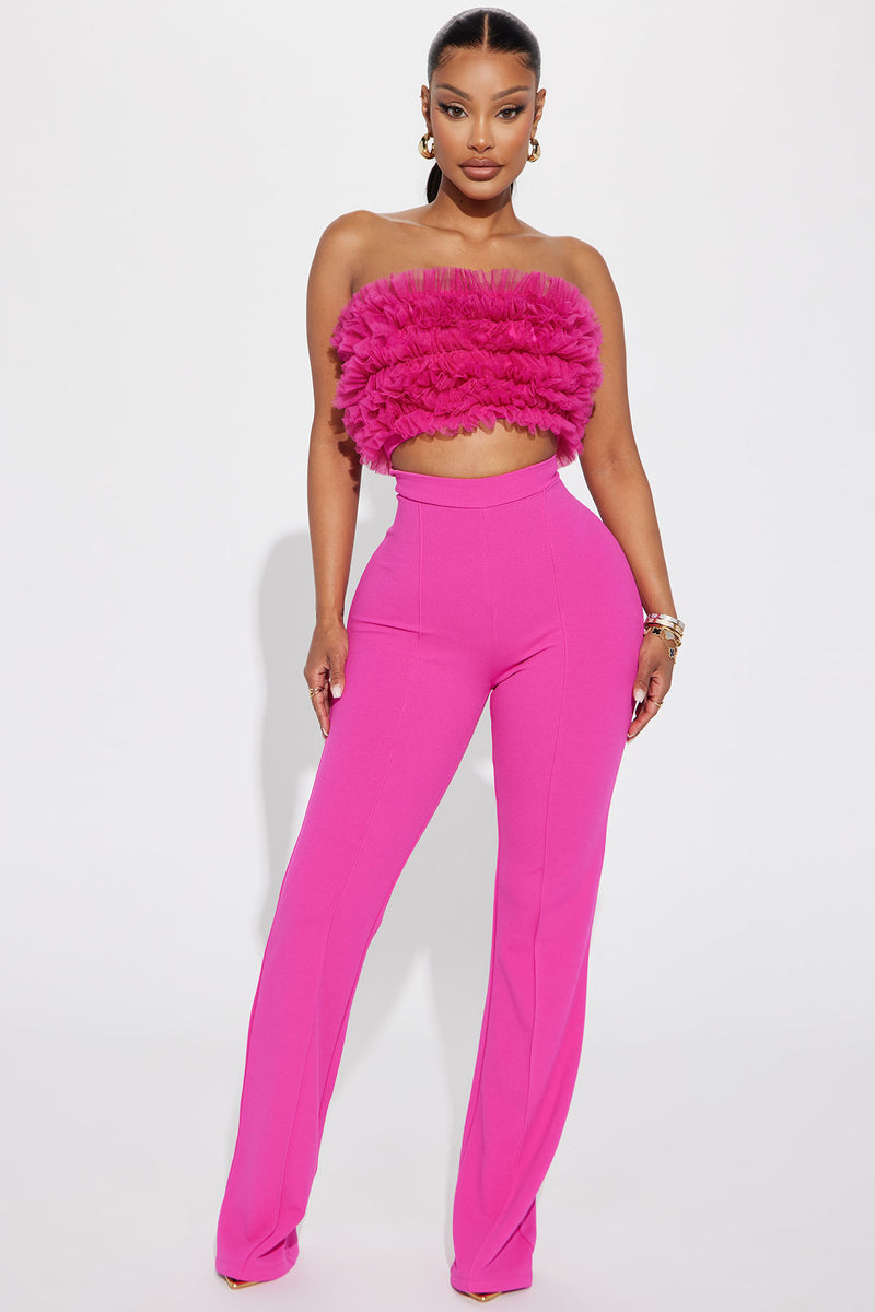 Fashion nova hot pink jumpsuit sales