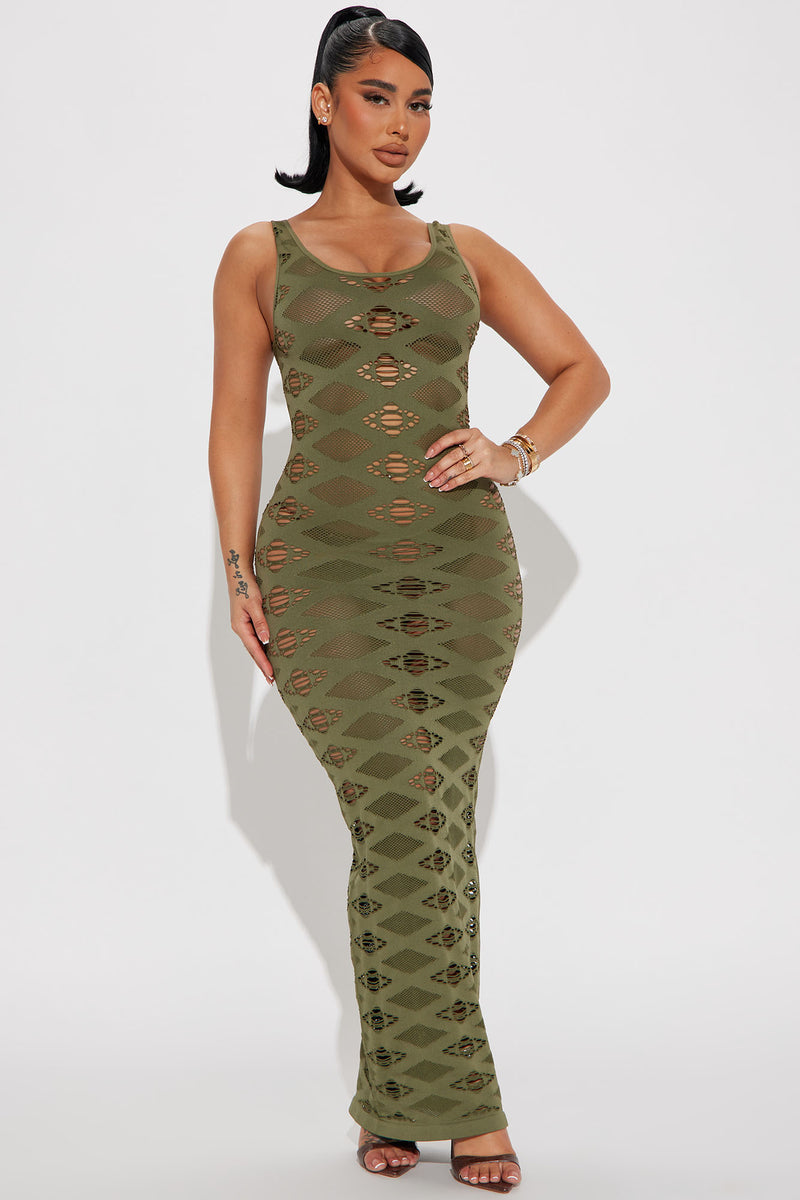 Fashion nova olive new arrivals green dress