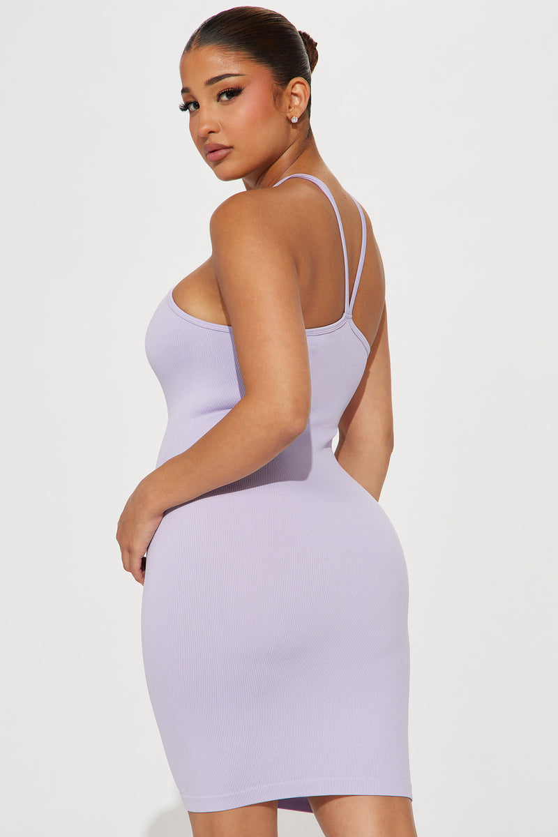 Lavender bodycon deals dress