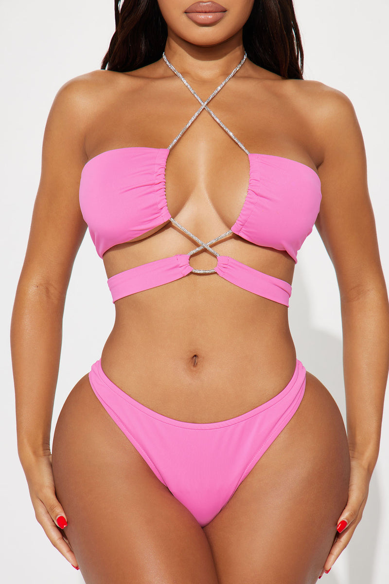 Fashion nova pink hotsell swimsuit