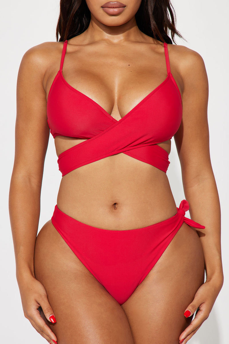 Fashion nova red bathing suit hot sale