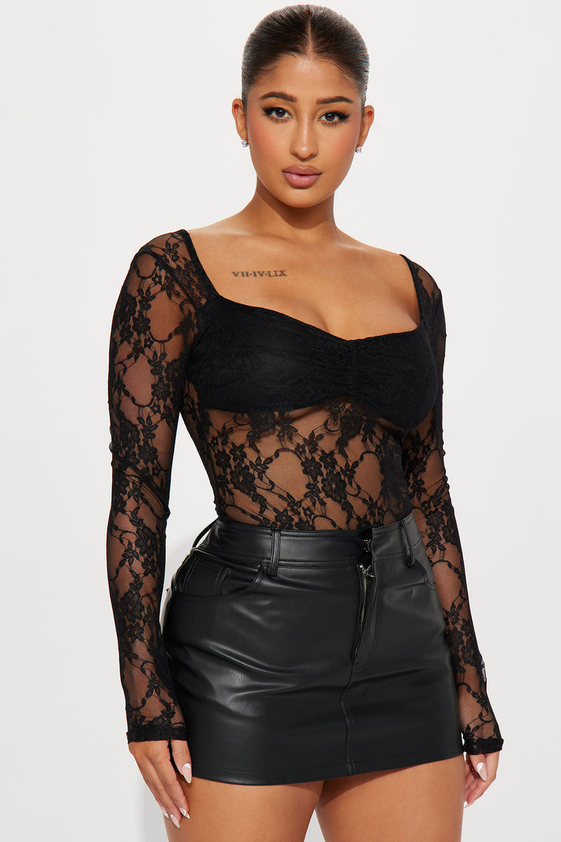Lace bodysuit discount fashion nova