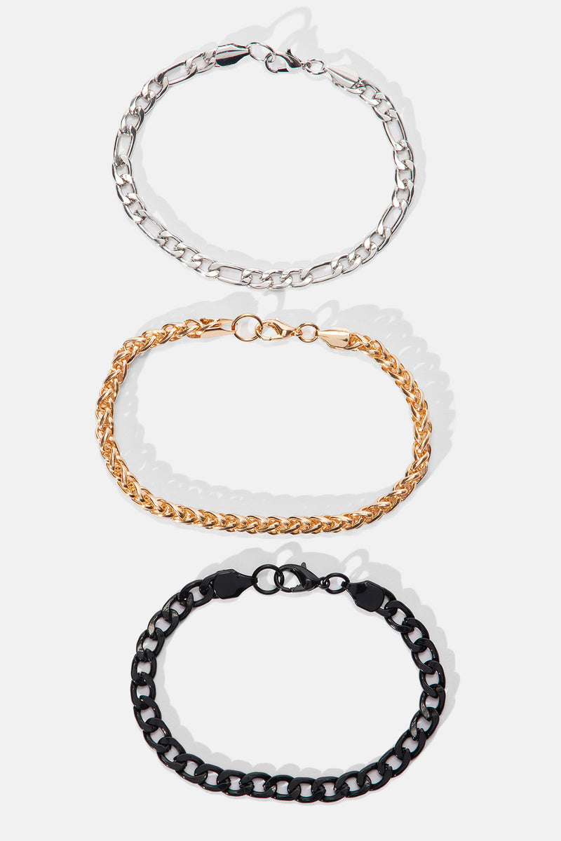 Bad Ways Bracelet Set Fashion Nova, Mens Jewelry