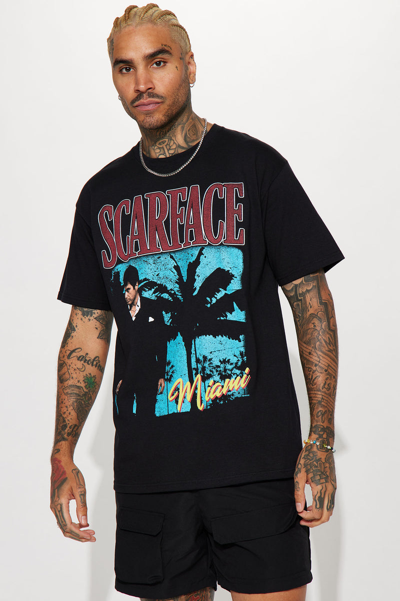 Scarface Miami Short Sleeve Tee Black Fashion Nova, Mens Graphic