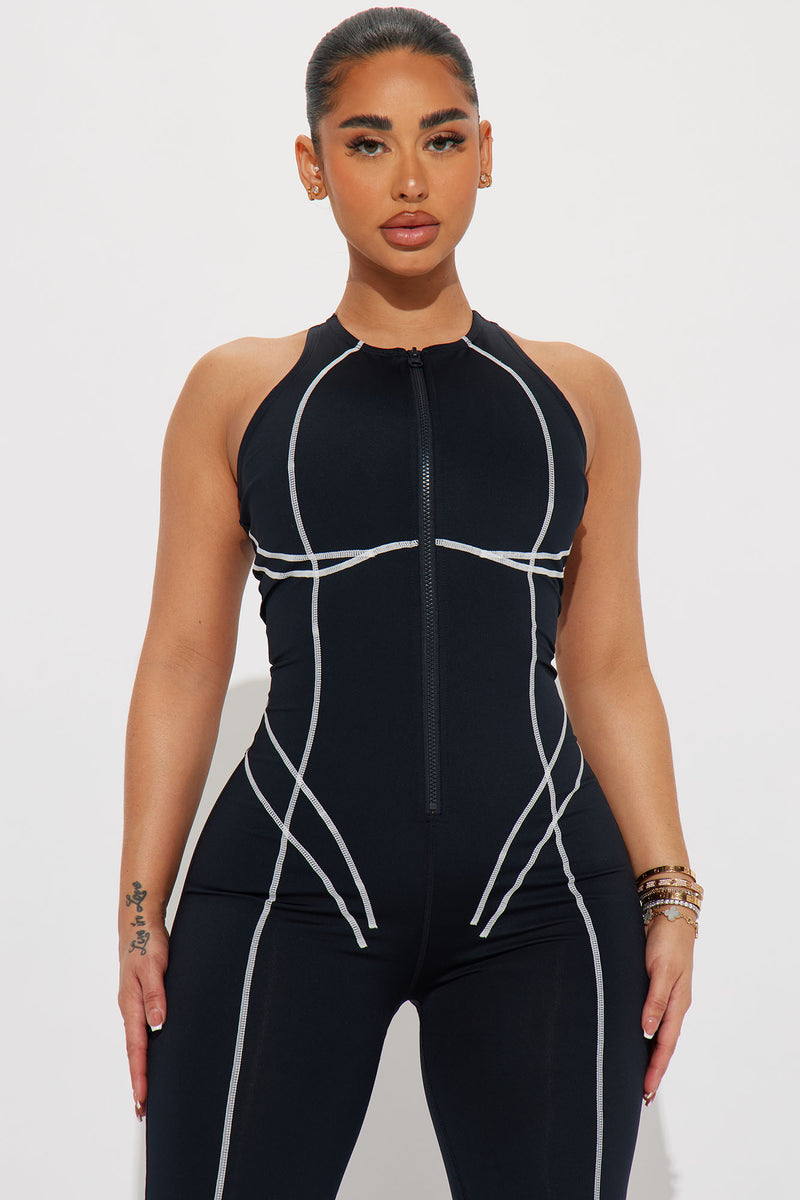 All zipped up hot sale jumpsuit fashion nova