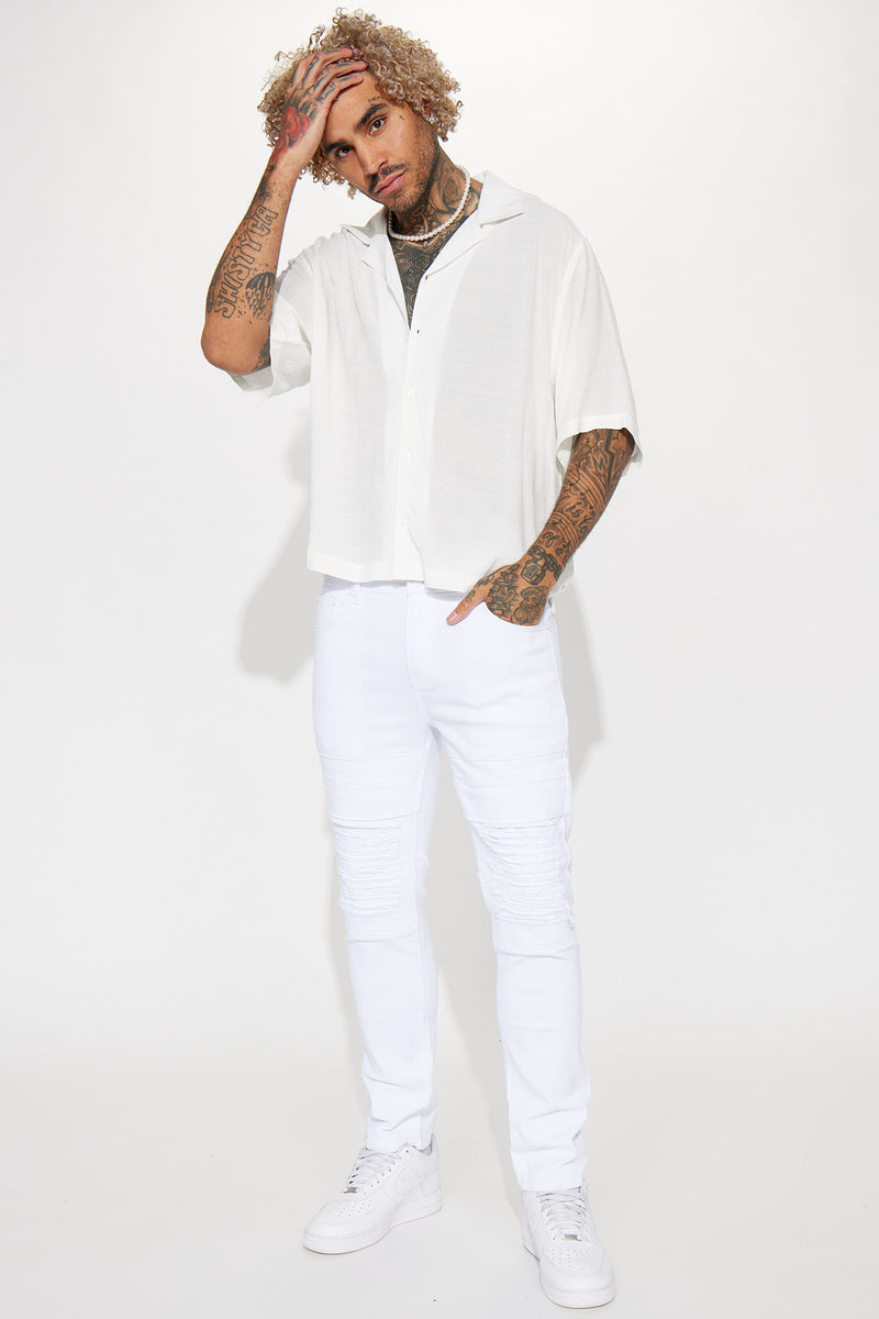 White fashion nova jeans discount