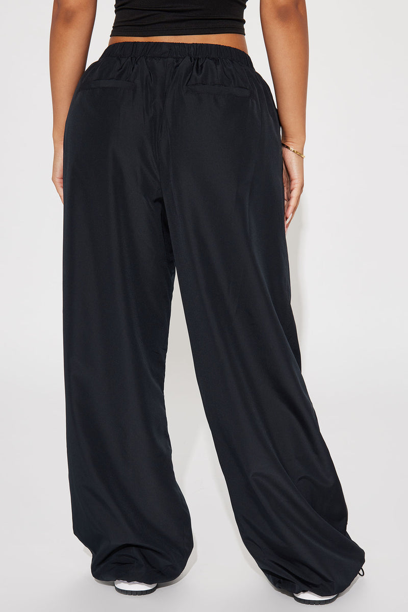 Soraya Parachute Pant - Black, Fashion Nova, Pants
