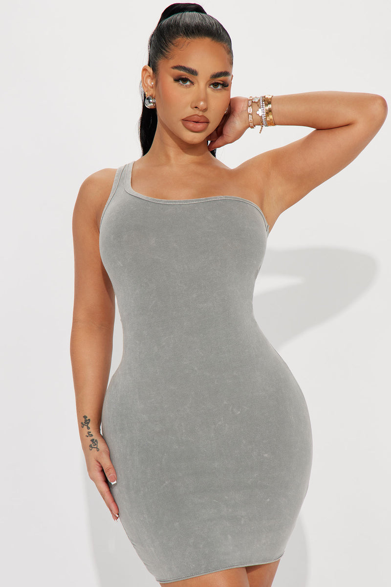 Grey dress shop fashion nova