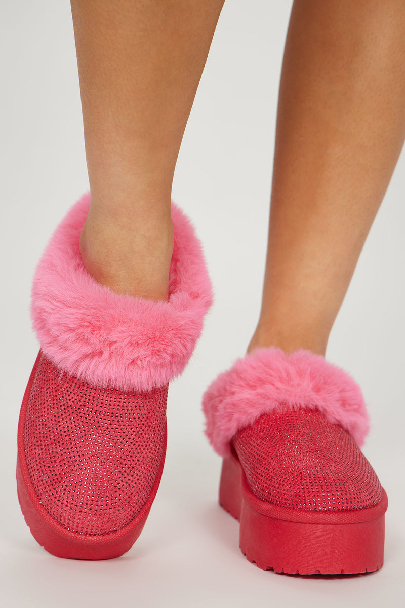 Home Sweet Home Slippers - Pink, Fashion Nova, Shoes