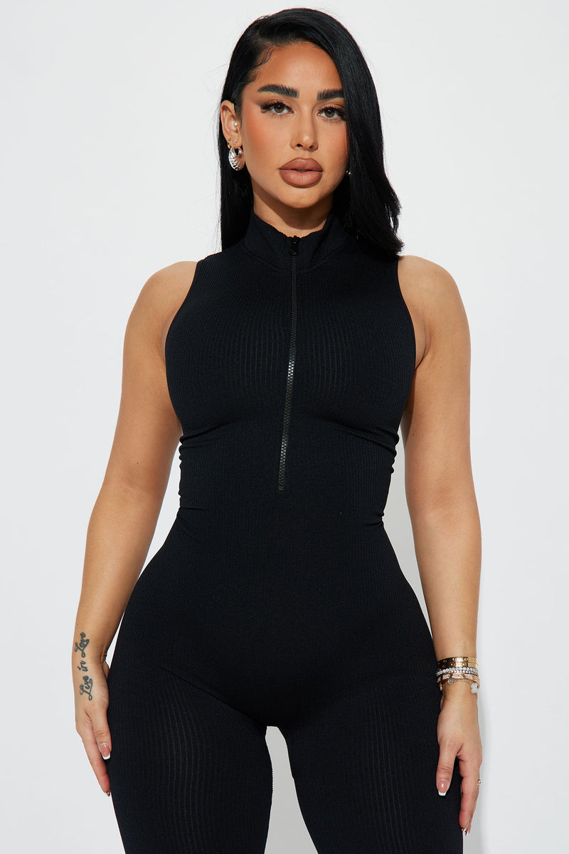 Women's Nova Season Jumpsuit in Black Size 2x by Fashion Nova