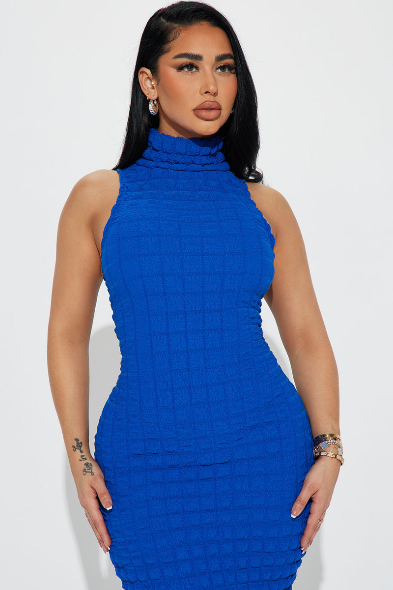 Toni Textured Midi Dress