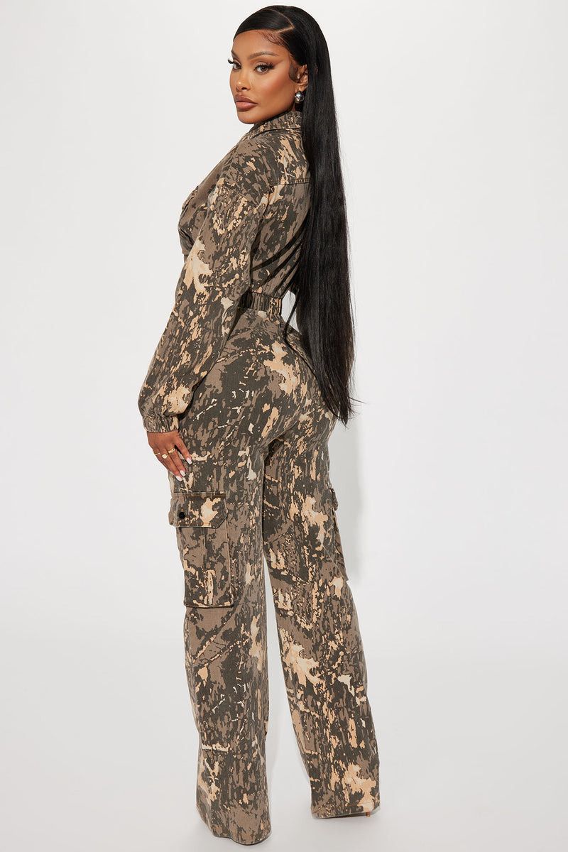 Fashion nova camo romper best sale