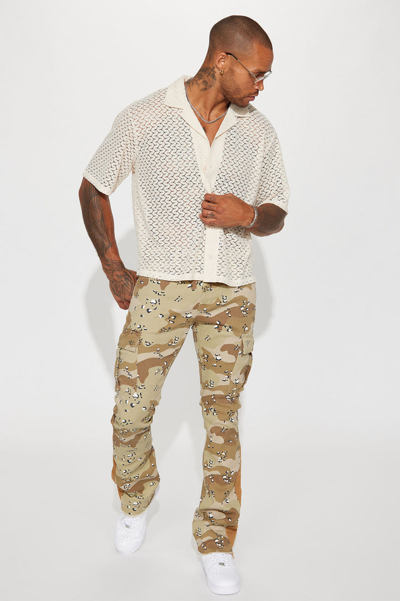On The Verge Camo Skinny Flared Pants - Camouflage, Fashion Nova, Mens  Pants