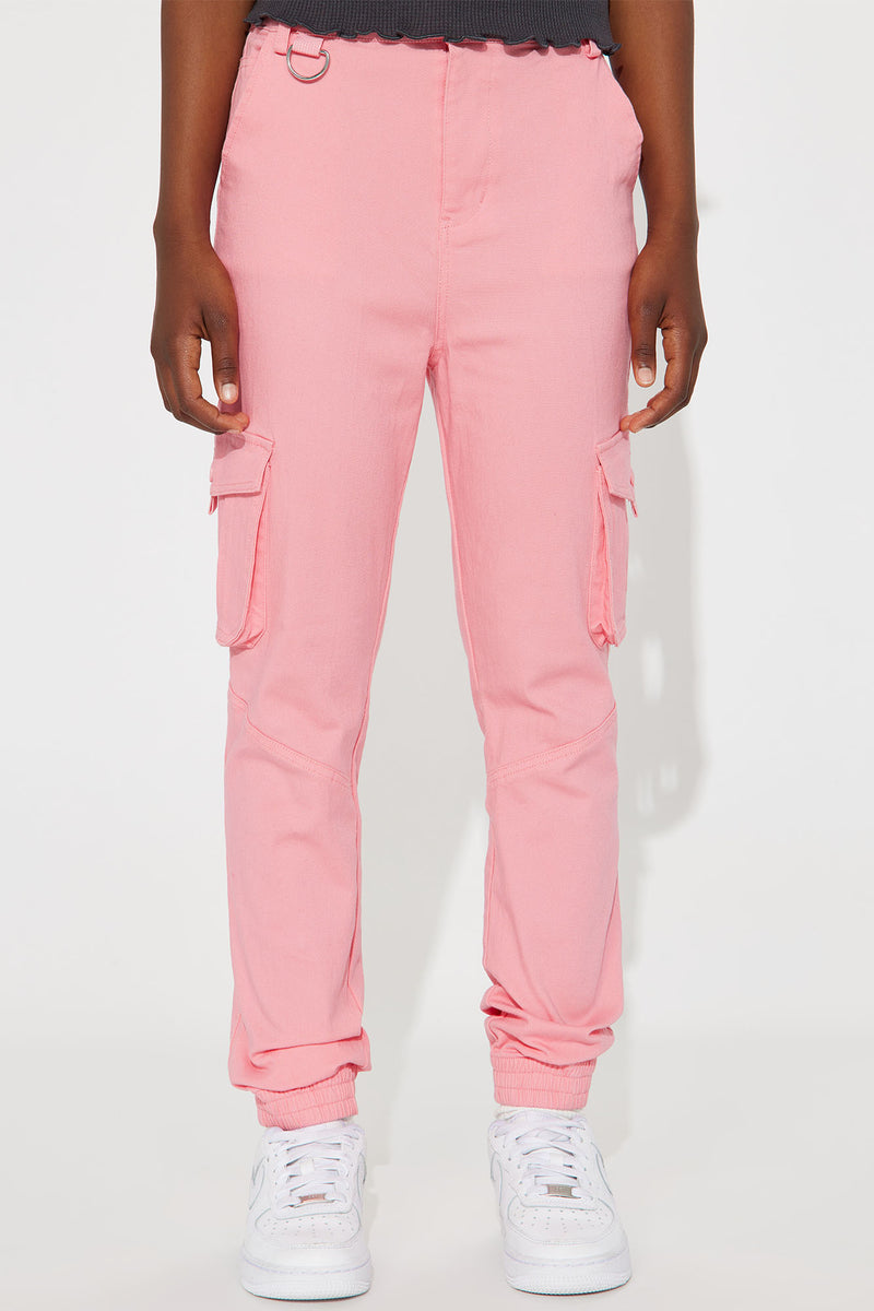 Mini Leave It Up To Me Cargo Joggers Pink Fashion Nova, Kids Pants