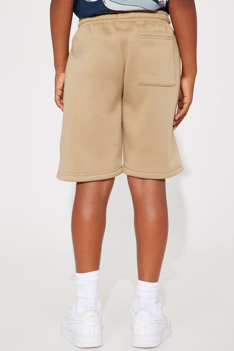 Khaki discount fleece shorts