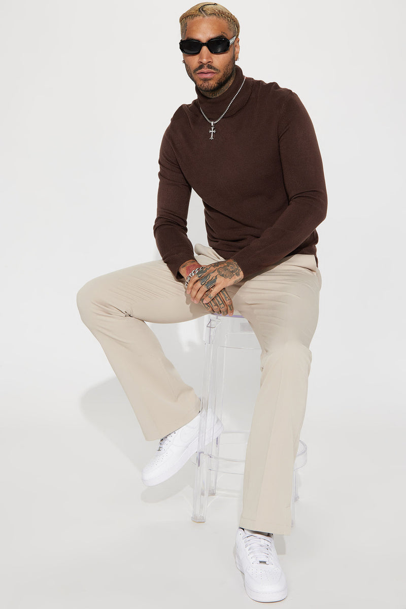 DeAngelo Turtleneck Sweater - Chocolate | Fashion Nova, Mens Sweaters |  Fashion Nova