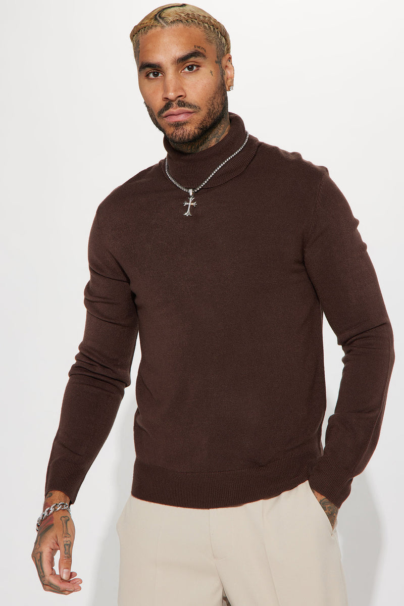 DeAngelo Turtleneck Sweater Chocolate