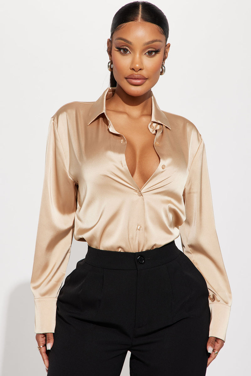Satin hotsell shirt blouse