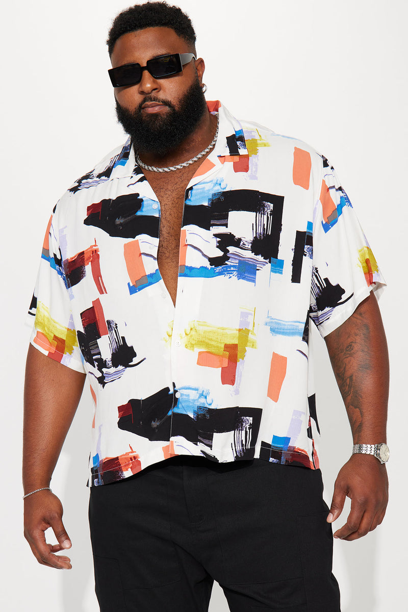 Brush Away Button Up Shirt Fashion Nova, Mens Shirts