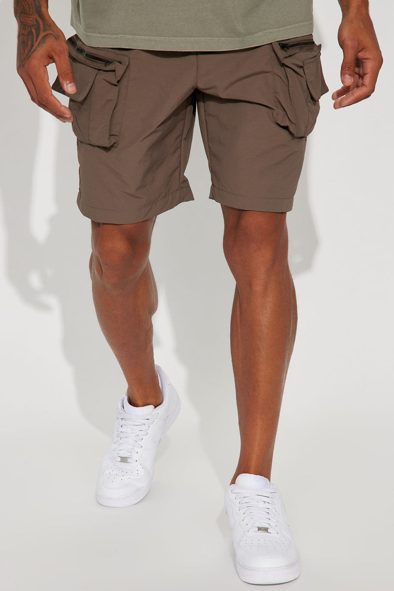 Peaking Relaxed Cargo Shorts Brown Fashion Nova, Mens Shorts