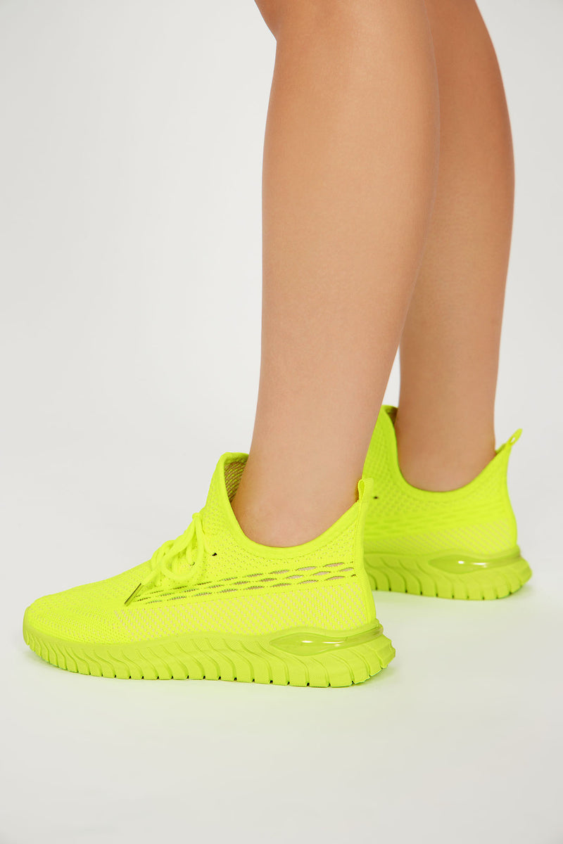 In Training Sneakers Neon Yellow