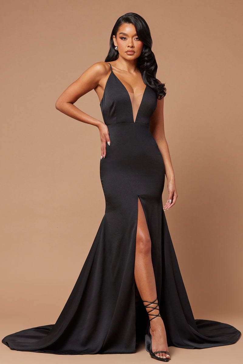 The Night Is Ours Gown - Black, Fashion Nova, Luxe