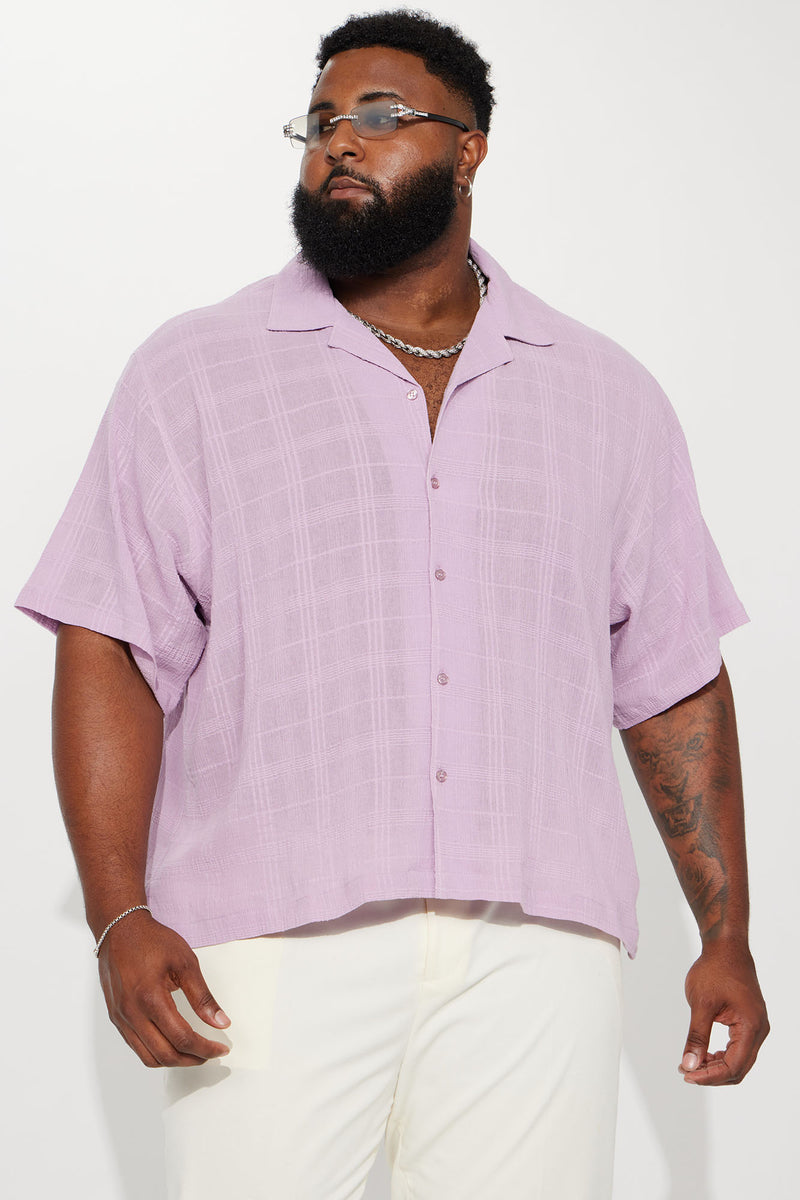 Lavender short sleeve dress shirt discount