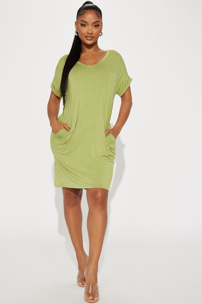 Olive t 2025 shirt dress