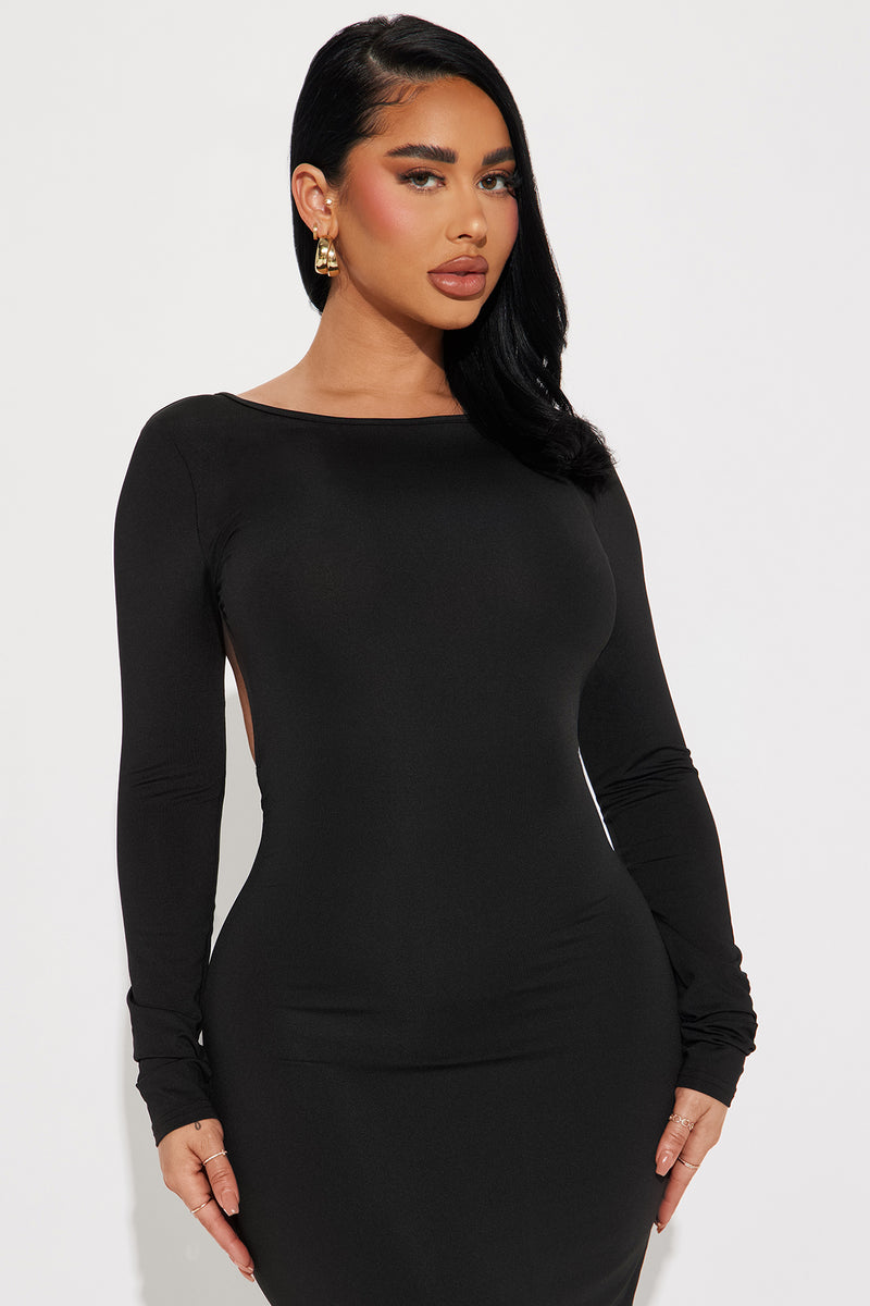 Fashion nova shop open back dress