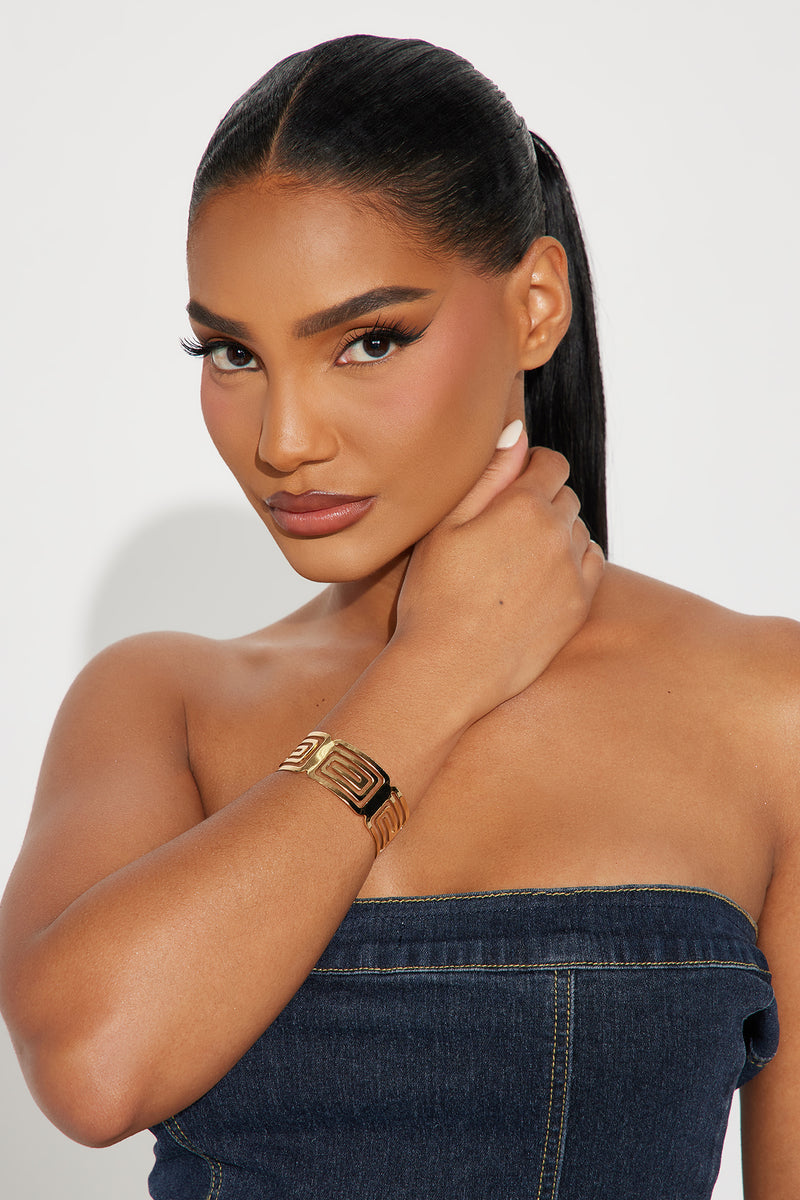 Egyptian Princess Cuff Bracelet Gold Fashion Nova, Jewelry