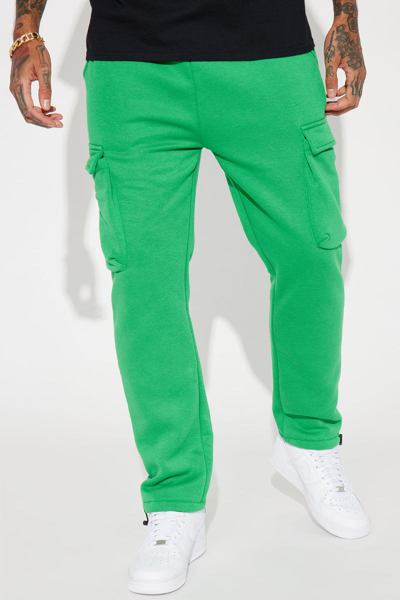 With It Cargo Sweatpants Kelly Green Fashion Nova Mens