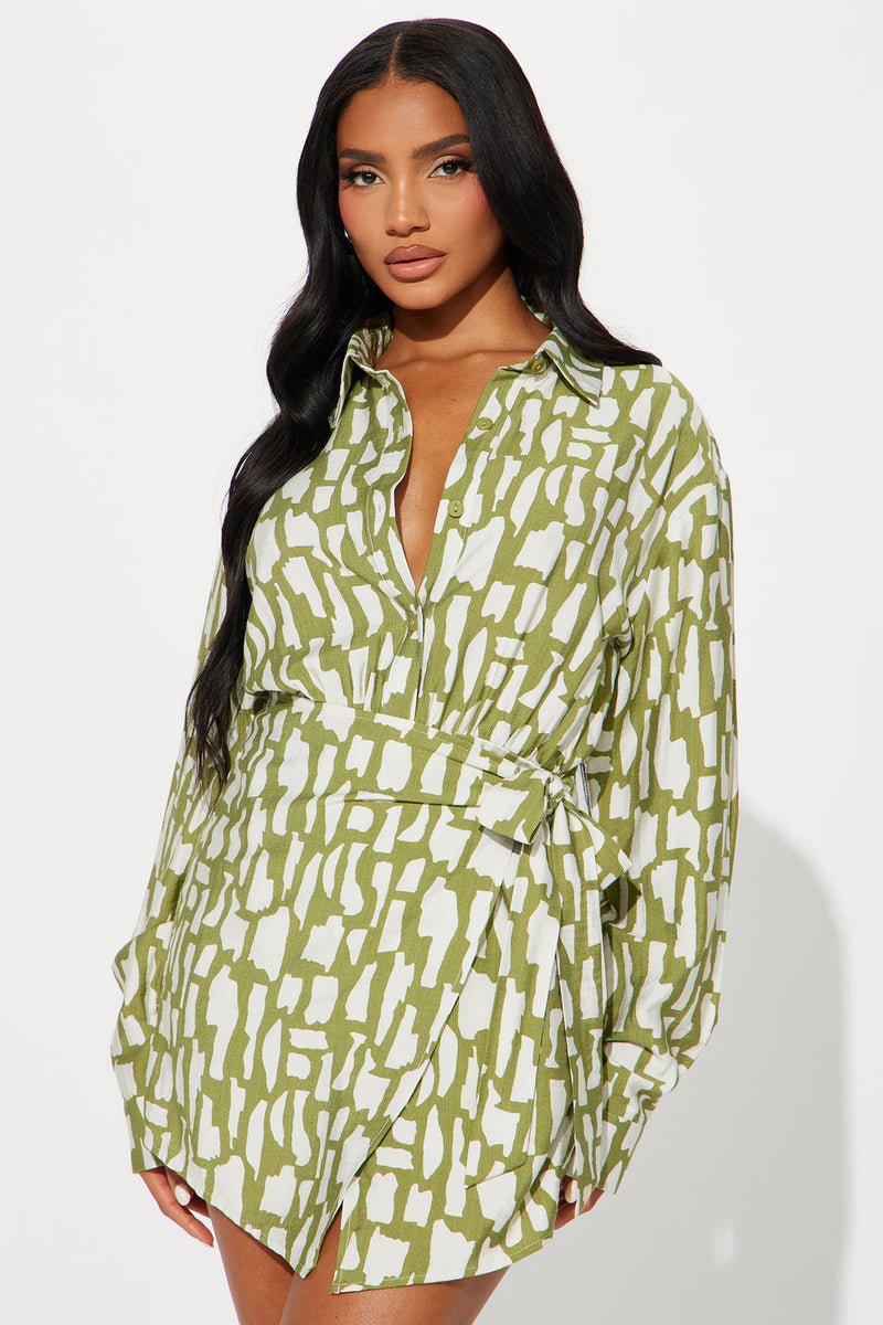 Think It Through Romper - Olive | Fashion Nova, Rompers | Fashion Nova