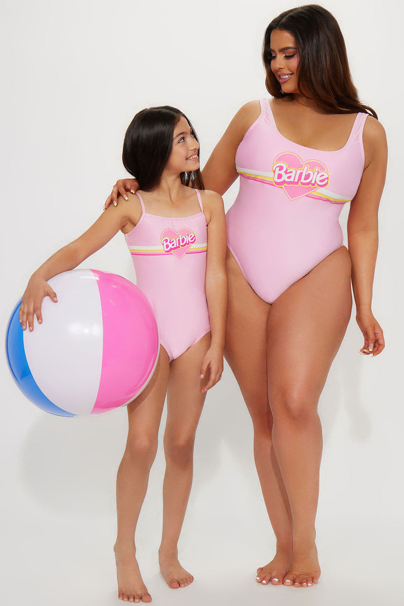 Mini Barbie Sun And Fun 1 Piece Swimsuit Pink Fashion Nova