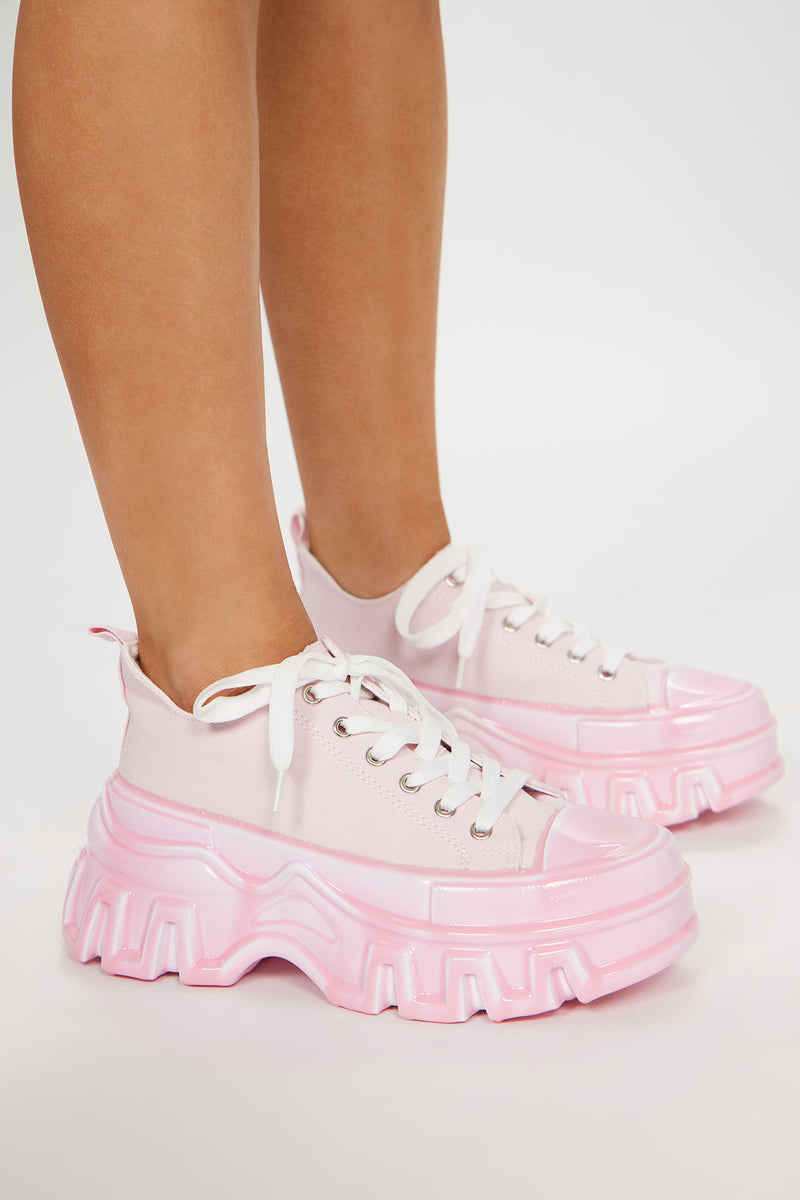 Bianca Platform Sneakers Pink Fashion Nova, Shoes Fashion Nova
