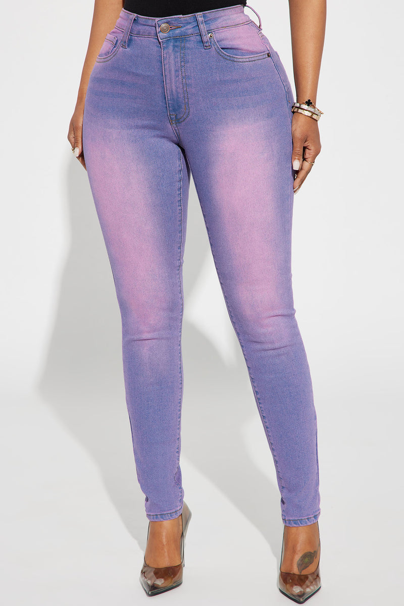 Plus size purple jeans hotsell