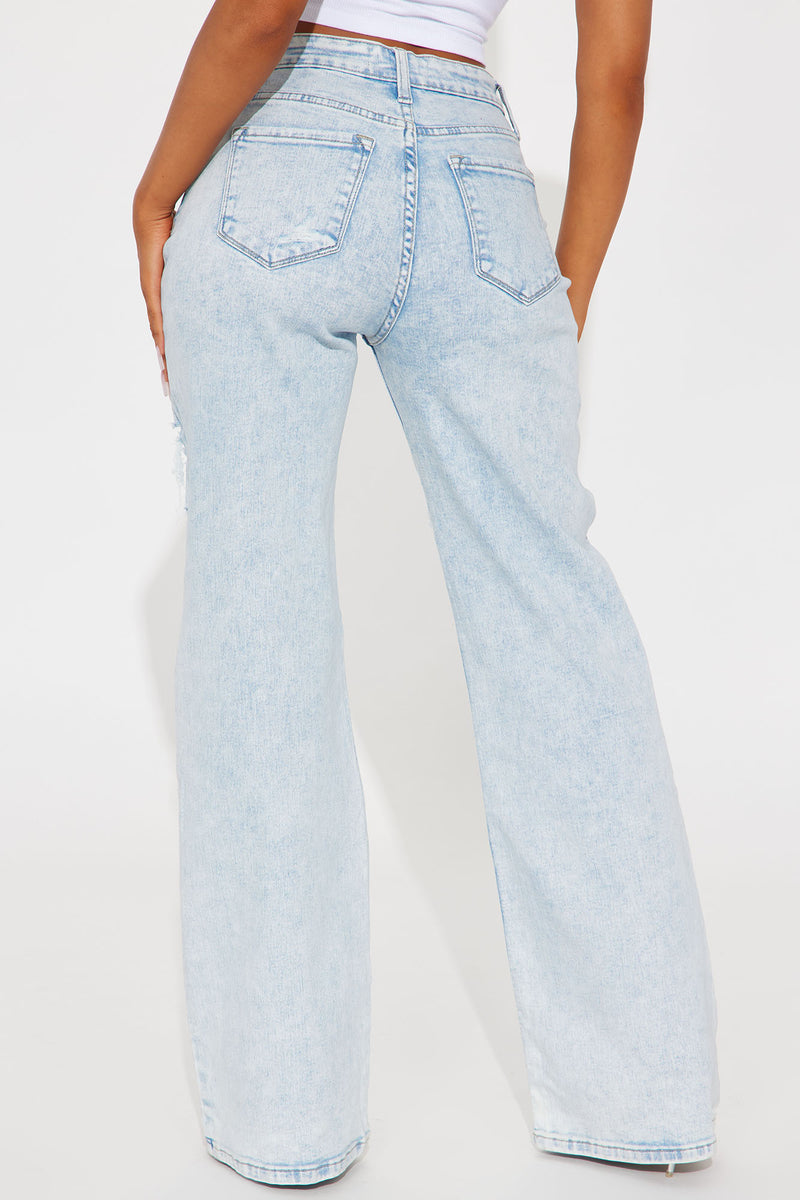 Remi Ripped Stretch Baggy Jeans - Vintage Wash, Fashion Nova, Jeans
