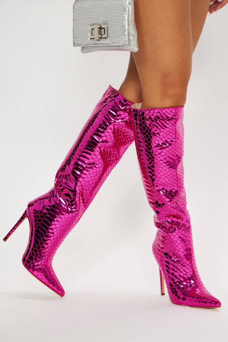 Fashion nova snakeskin booties discount