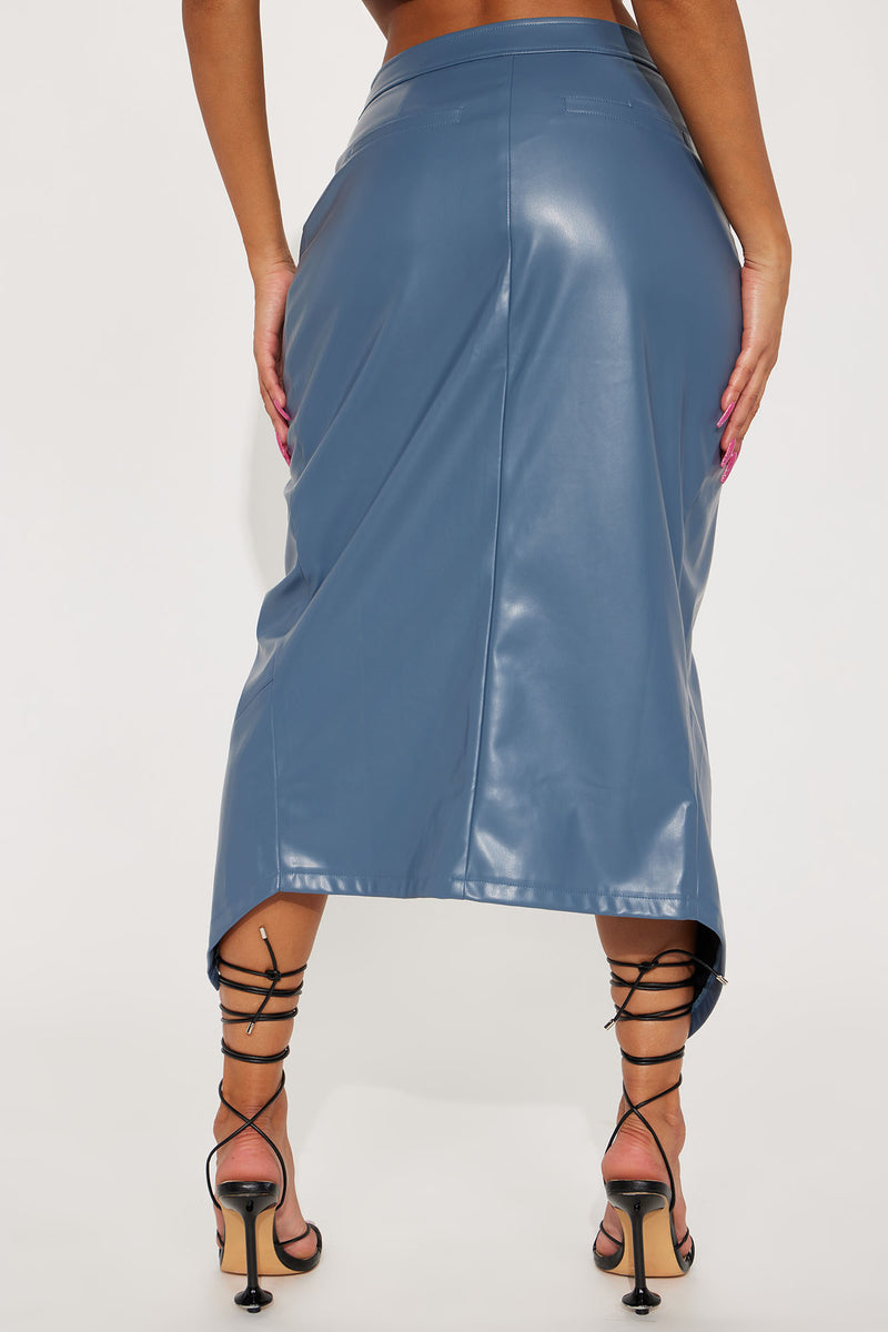 Leather midi 2025 skirt 07