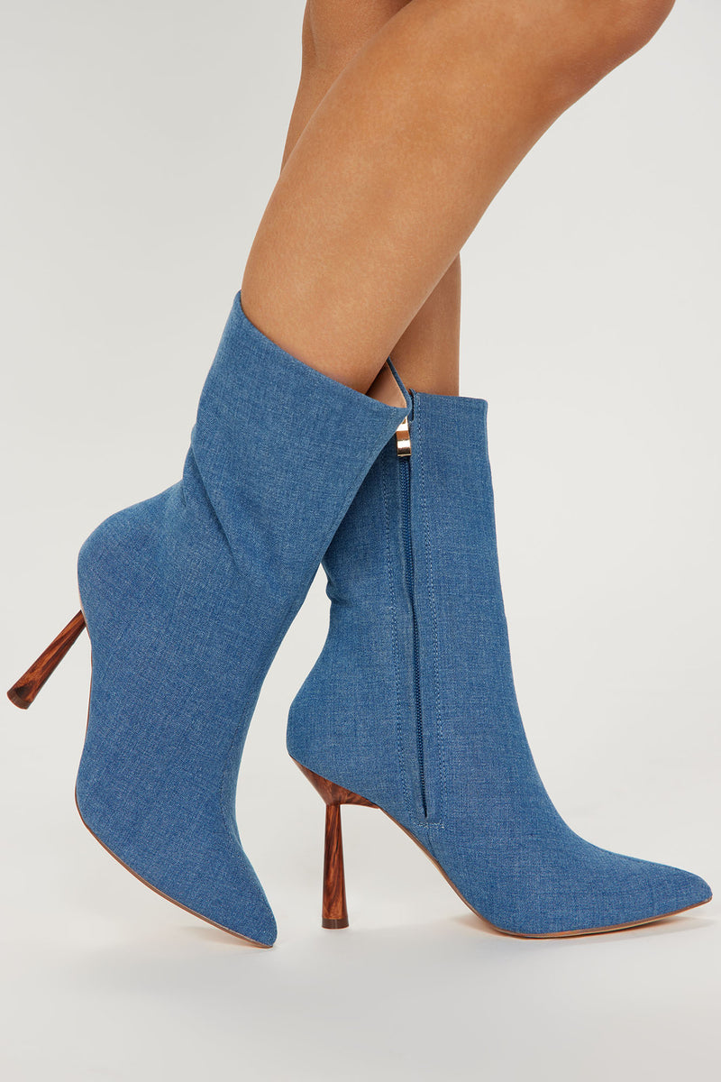 Blue new arrivals sock boots