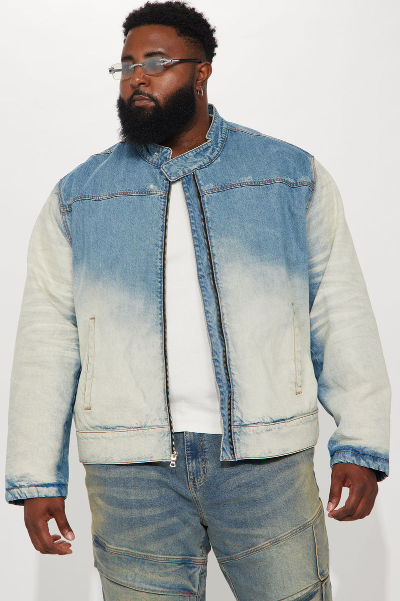 Good Kush Vintage Denim Jacket Light Blue Wash Fashion Nova